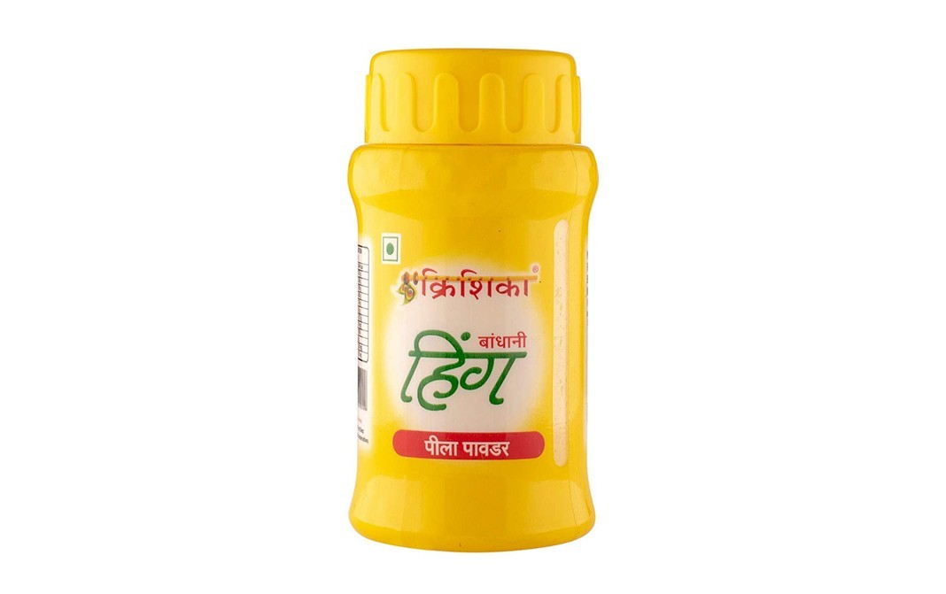 Khrishika Hing Yellow Powder    Plastic Container  100 grams